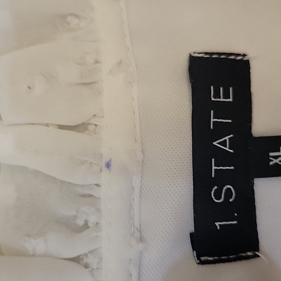 1. State White See thru Top Shirt Dress Sz XL - Picture 7 of 8